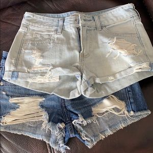 Abercrombie & Fitch low rise jean shorts